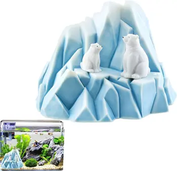 Декор аквариума | Искусственный айсберг для аквариума | Ландшафтные украшения для праздника, принадлежности для аквариума, Декор стола